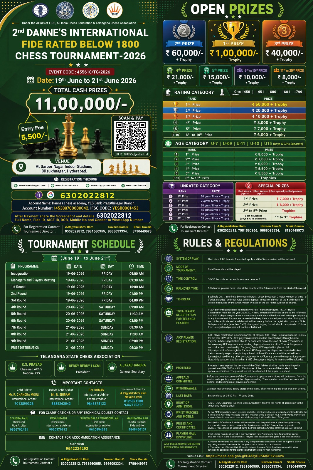 2nd Danne's International chess tournament